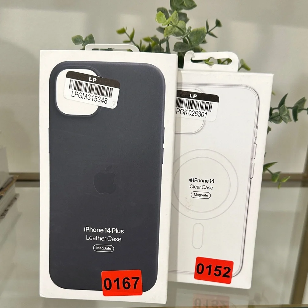 Apple iPhone 14 Plus Leather Case - Dark Gray
